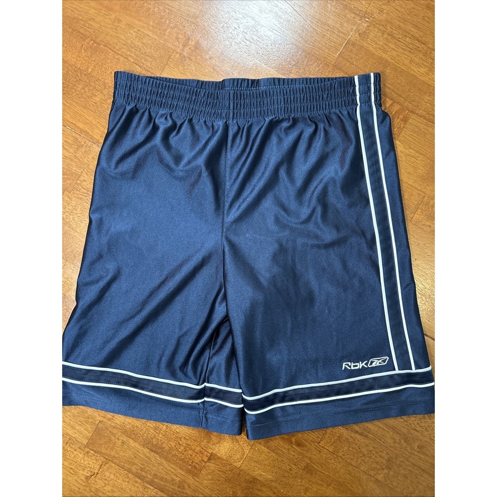 Vintage Reebok Basketball Shorts Men's Size Medium Silky Shinny Dazzle Blue